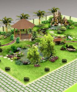 Sân vườn nhà anh TRUNG